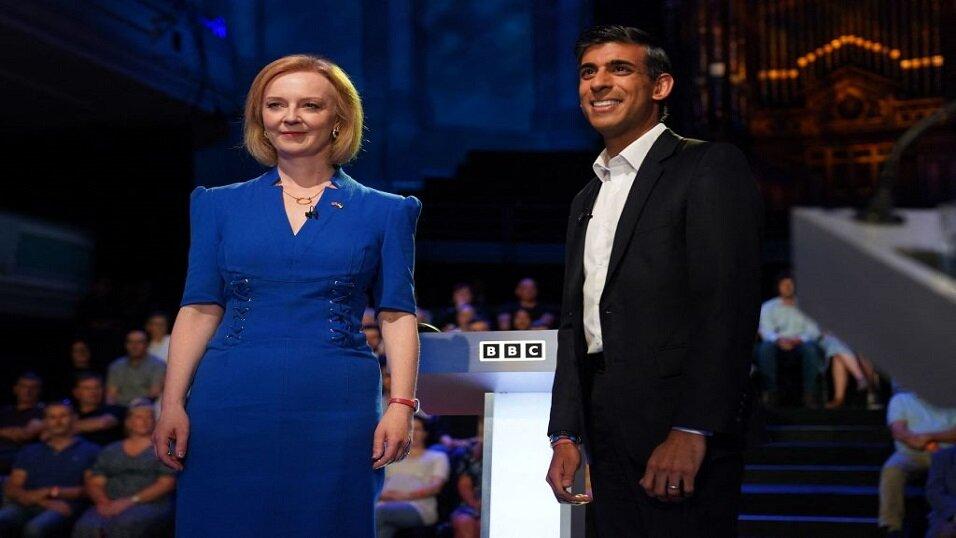 Former PM Liz Truss and current PM Rishi Sunak